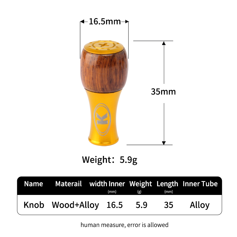 Umi 1pc Fishing Reel Wood Knob - Trolling Reel recension och pris