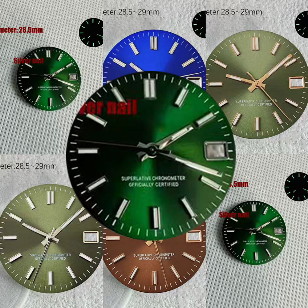 NH35 S Logo Date Green 28.5mm  - Reel Case recension och pris